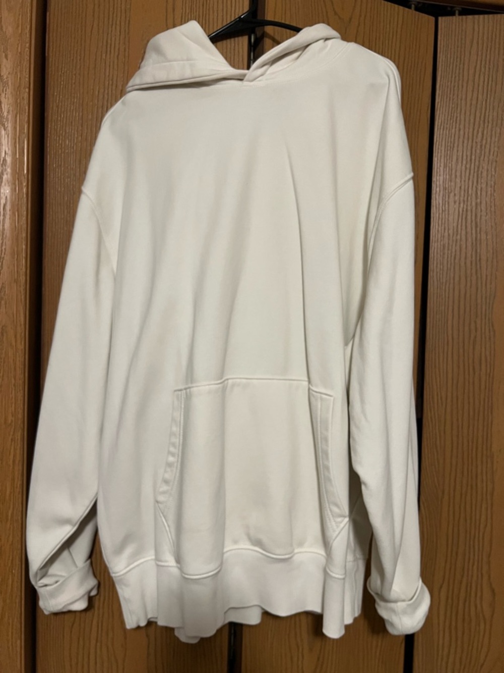 Men's Old Navy Cream Pullover Hoodie Sweatshirt Oversized